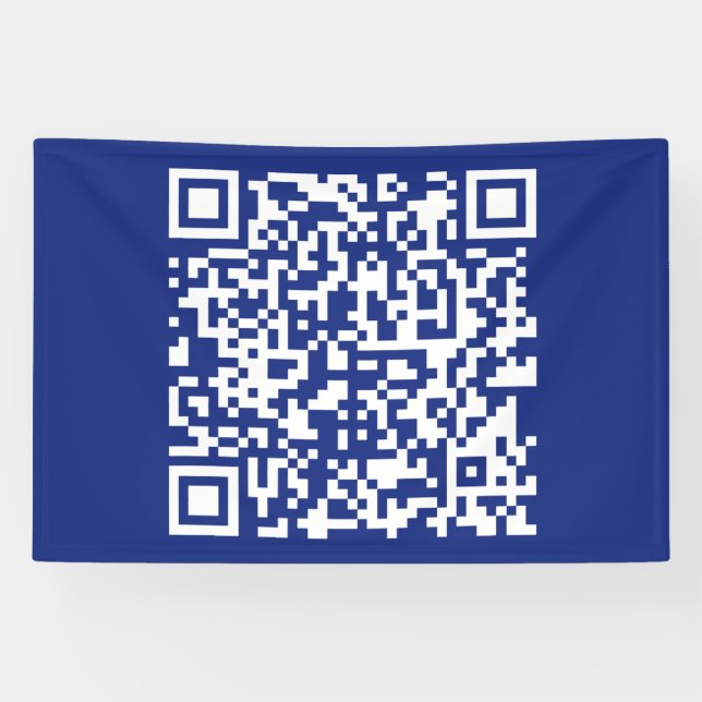 Banderoles Entrez l'URL du code QR généré instantanément | Bl (Horizontal)
