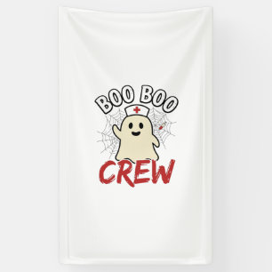 Banderoles Équipage Boo Boo Halloween Infirmière Fantôme Desi