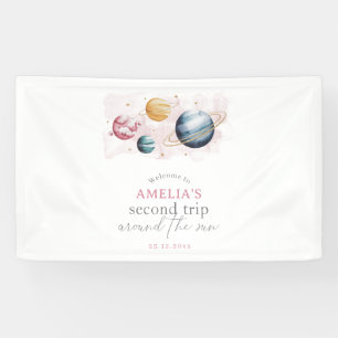 Banderoles Espace extra-atmosphérique Fille Anniversaire Gala