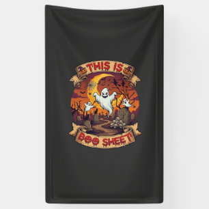 Banderoles Est Boo Sheet Halloween Fantôme Cimetière Citrouil