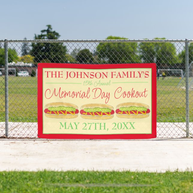 Banderoles Été Cuisine Pique-nique Maine Red Snapper Hotdog M (Insitu)