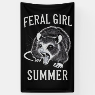 Banderoles Été de fille sauvage Opossum Vintage