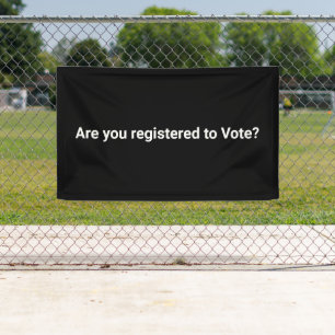 Banderoles Êtes-vous inscrit sur les listes électorales? mini