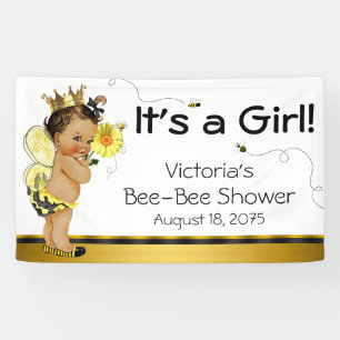 Banderoles Ethnic Girl Bee Baby shower