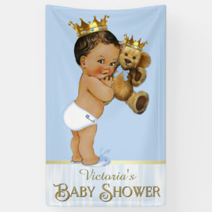 Banderoles Ethnic Prince Teddy Bear Baby shower