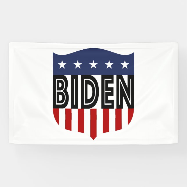 Banderoles étoiles BIDEN et rayures (Horizontal)