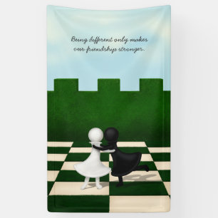 Banderoles Être différent ne fait que renforcer l'amitié