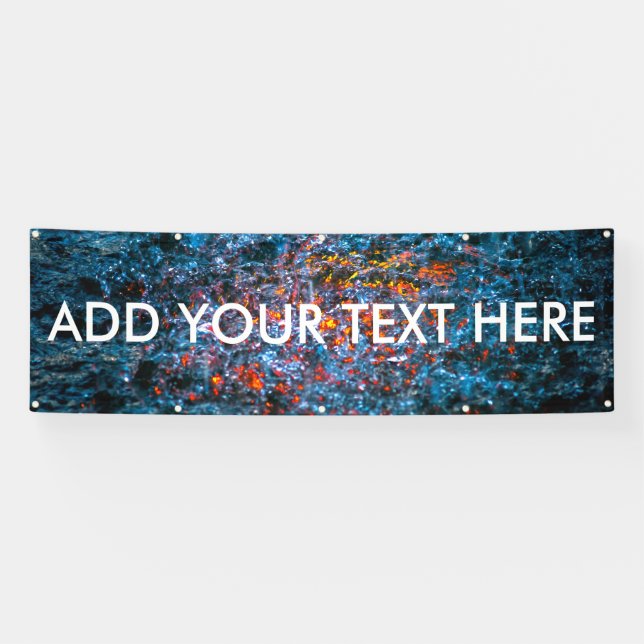 Banderoles Étude à l'aquarelle - Orange (Horizontal)