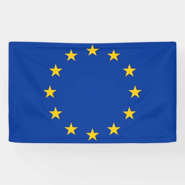 Banderoles European Union EU Flag (Horizontal)