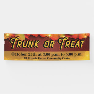 Banderoles Événement communautaire Trunk or Treat
