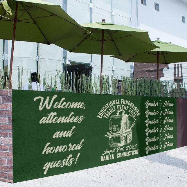 Banderoles Evénement de collecte de fonds éducatif de style v (Créateur téléchargé)