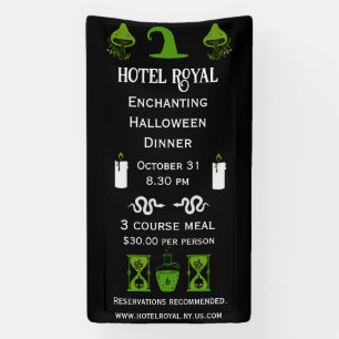 Banderoles Événement de dîner d'Halloween au restaurant 