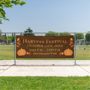 Banderoles Événement du festival de citrouilles de récolte d'