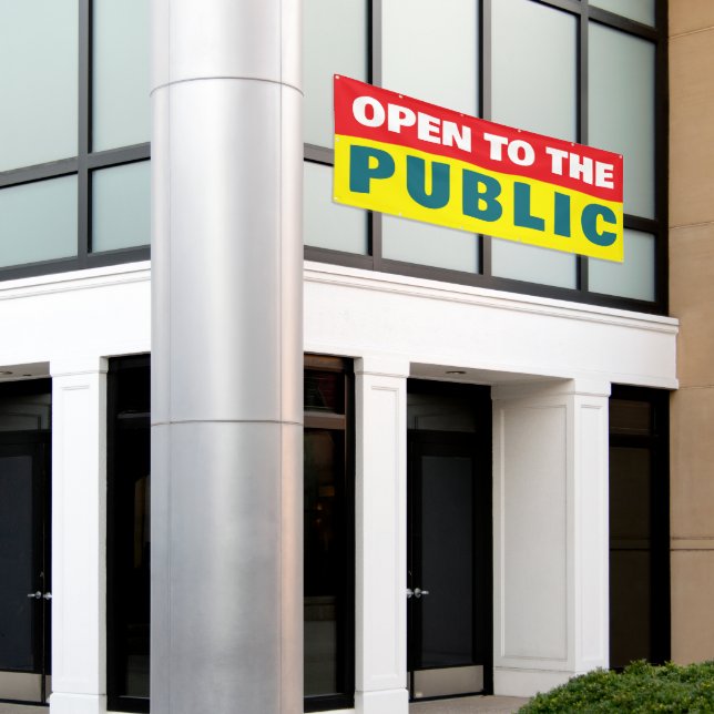 Banderoles Événement ouvert au public (Bâtiment extérieur)