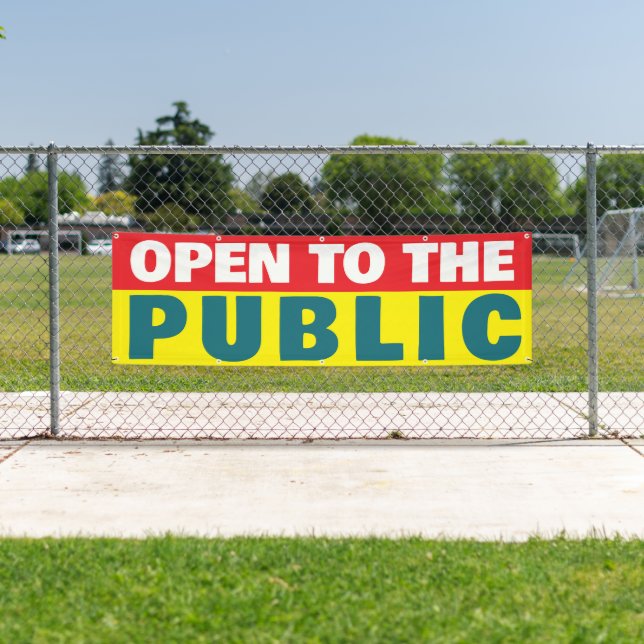 Banderoles Événement ouvert au public (En situation)