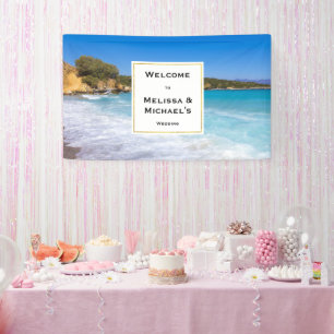 Banderoles Exotic Beach Tropical Island Paradise Mariage