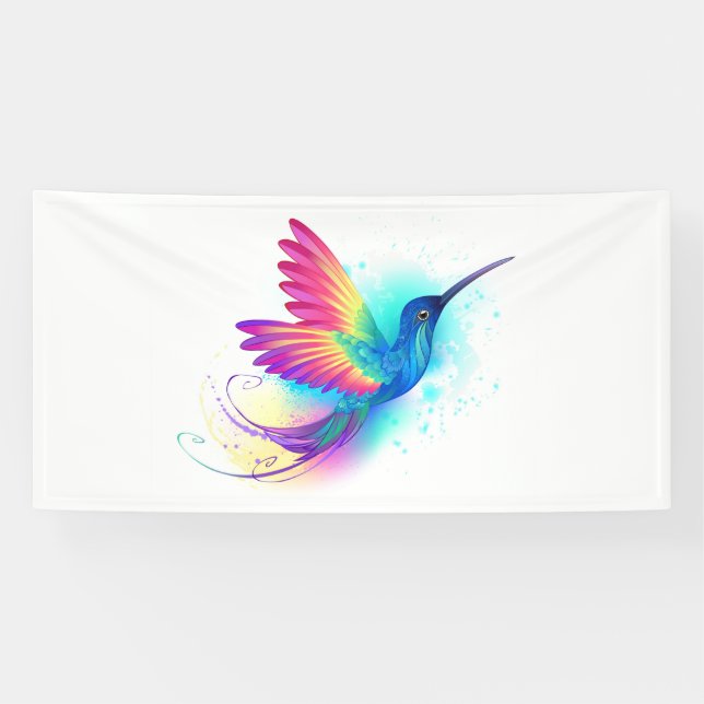 Banderoles Exotic Rainbow Hummingbird (Horizontal)