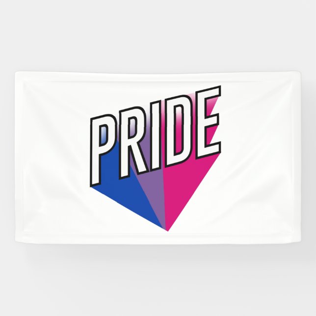 Banderoles Explosion de la fierté bisexuelle (Horizontal)