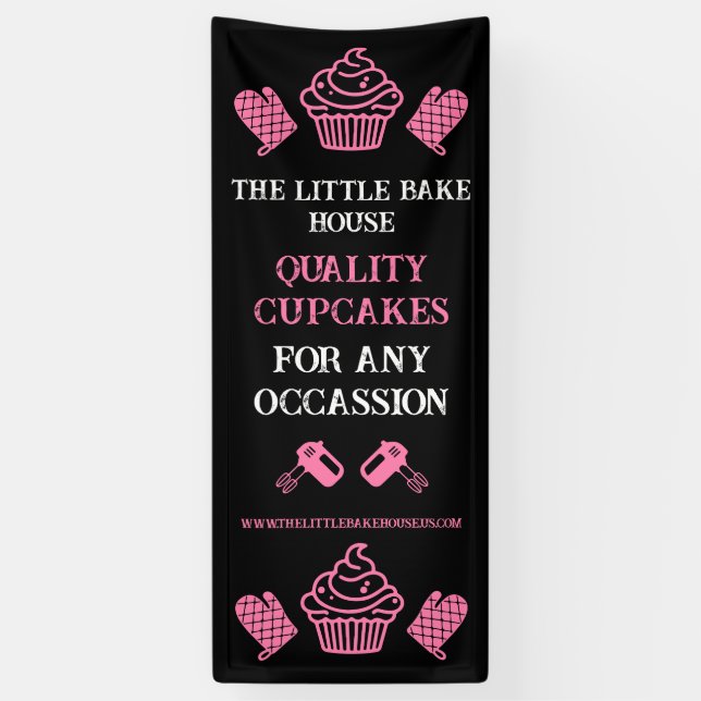 Banderoles Fabricant de Cupcakes (Vertical)