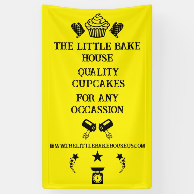 Banderoles Fabricant de Cupcakes (Vertical)