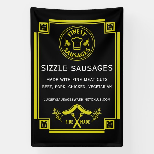 Banderoles Fabricants de saucisses (Verticale)