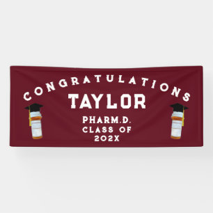 Banderoles Faculté de pharmacie Graduation Pharmaciens Félici