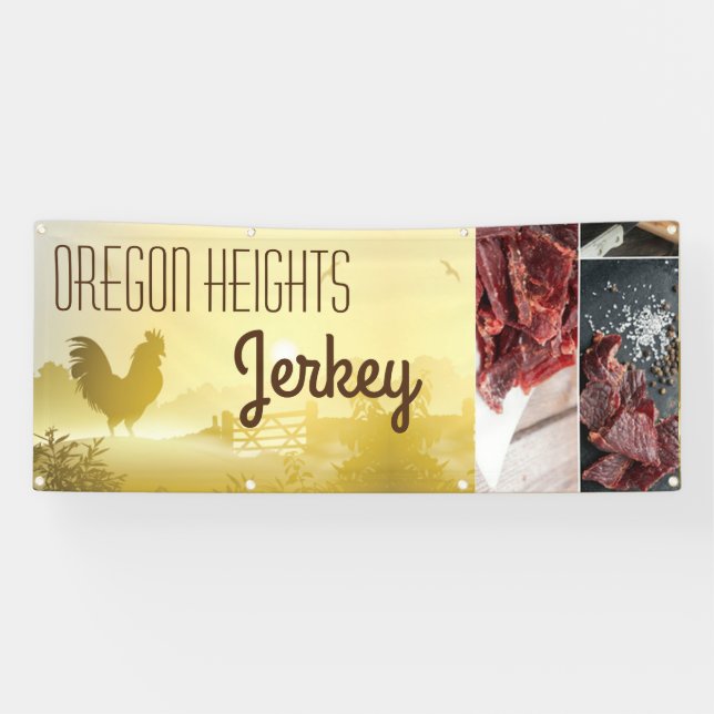 Banderoles faire-part d'affaires Sunny Morning Farm C 2,5 pou (Horizontal)