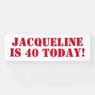 Banderoles Faire-part d'anniversaire