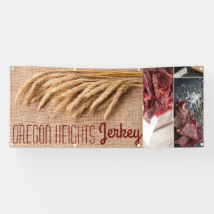 Banderoles faire-part d'entreprise 2,5 po x6 po sur sac Burla