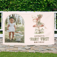 Fairy First Personnalisé Photo Pink 1er Anniversai