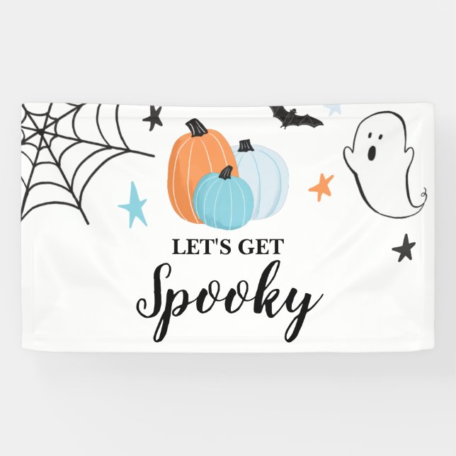 Banderoles Faisons-nous Épouvantable Halloween citrouilles bl (Horizontal)
