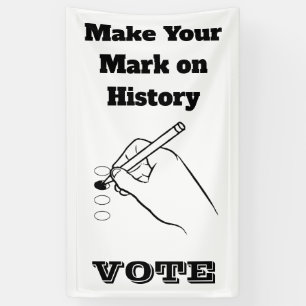 Banderoles Faites votre marque sur l'histoire