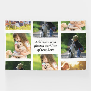 Banderoles Faites votre propre collage photo et texte