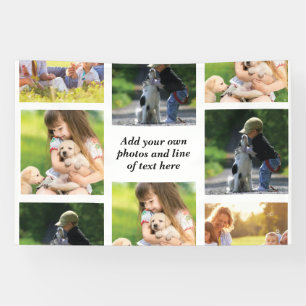 Banderoles Faites votre propre collage photo et texte