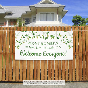 Banderoles Family Reunion Family Family Tree Accueil personna