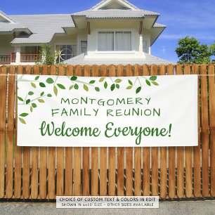 Banderoles Family Reunion Family Family Tree Accueil personna