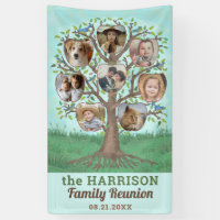 Family Reunion Tree 8 Photo Collage Custom Party