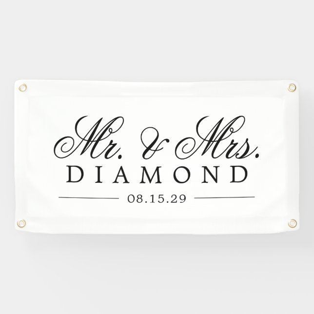 Banderoles Fancy M. et Mme Banner de voiture (Horizontal)