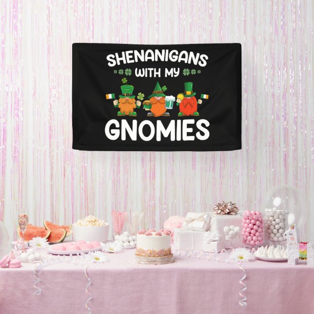 Banderoles Farces Avec Mes Gnomes St. Patrick Gnome (Fête)