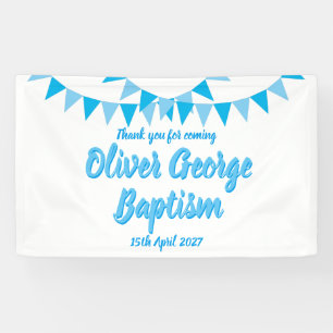Banderoles Faveur de baptême bleu Baby Bunting