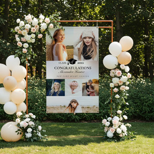 Banderoles Félicitations À La Collage De Photos De La 6E Anné