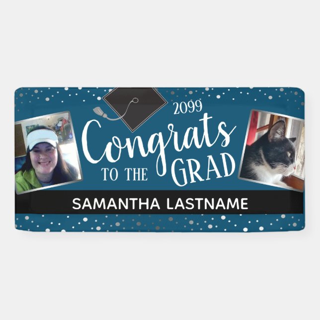 Banderoles Félicitations à notre deuxième année photo 2024 (Horizontal)