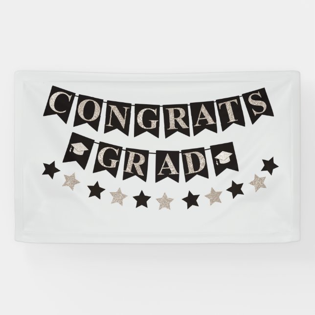 Banderoles Félicitations au diplômé (Horizontal)