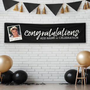 Banderoles Félicitations avec une photo et un texte personnal