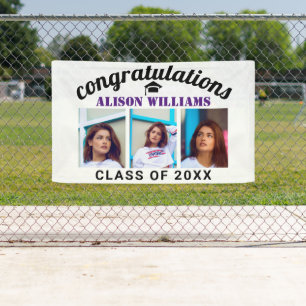 Banderoles Félicitations classe de remise de diplômes de phot