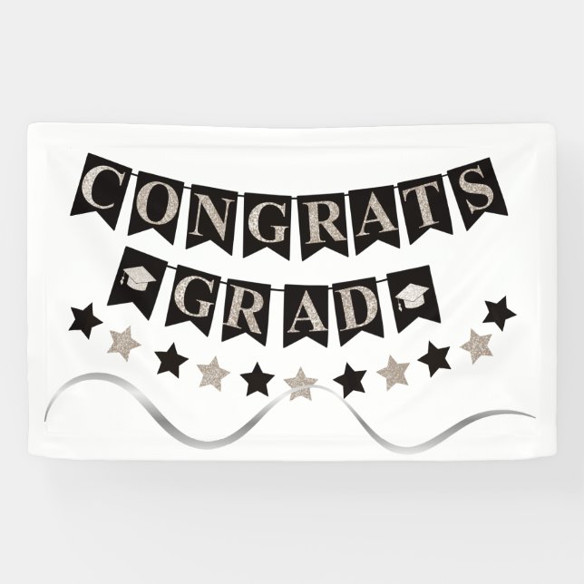 Banderoles Félicitations diplômé  (Horizontal)