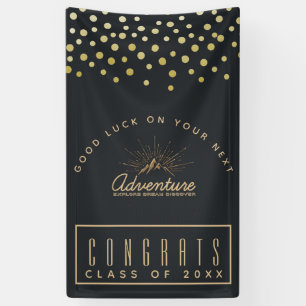 Banderoles Félicitations diplômé aventure montagne avec rayon