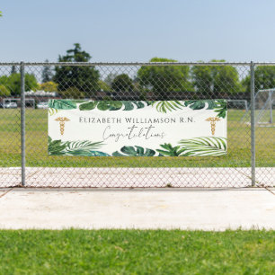 Banderoles Félicitations Élégantes Diplôme Infirmière Médical