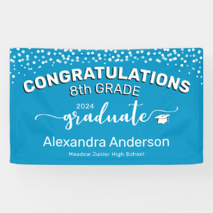Banderoles Félicitations Félicitations à la 8e année Graduate