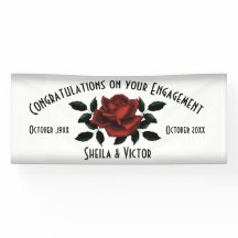 Félicitations Fiançailles Red Rose